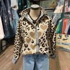 Koszula Vintage w Print Leoparda