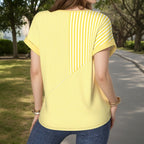 Casual Padded Stripe Blouse