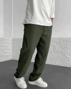 RAÉL | Pantalones de Canalé de Lujo con Corte Relajado
