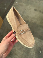 Manon khaki mokasyny