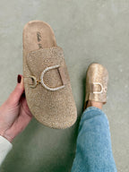 Chic khaki mokasyny wsuwane