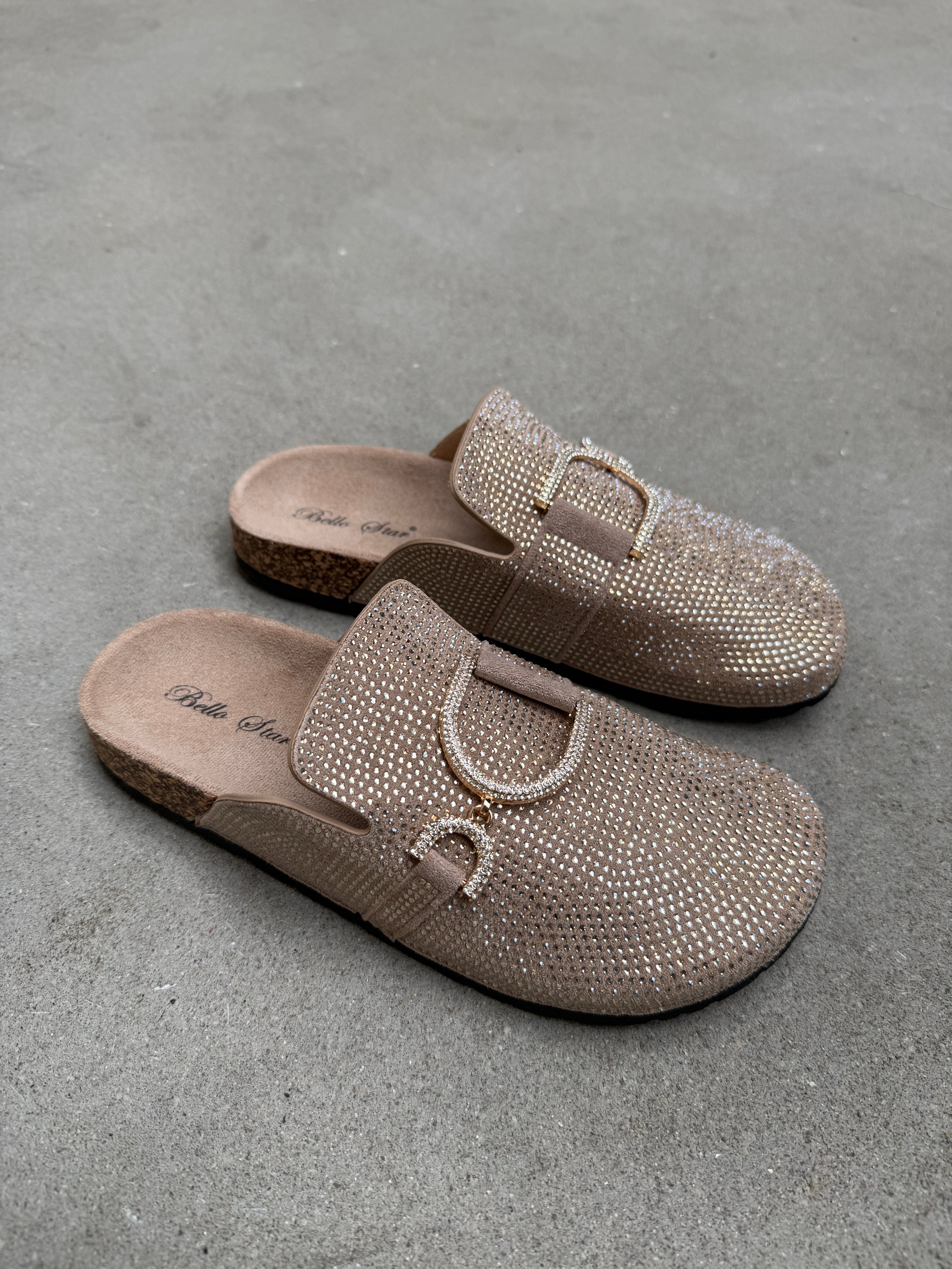 Chic khaki mokasyny wsuwane