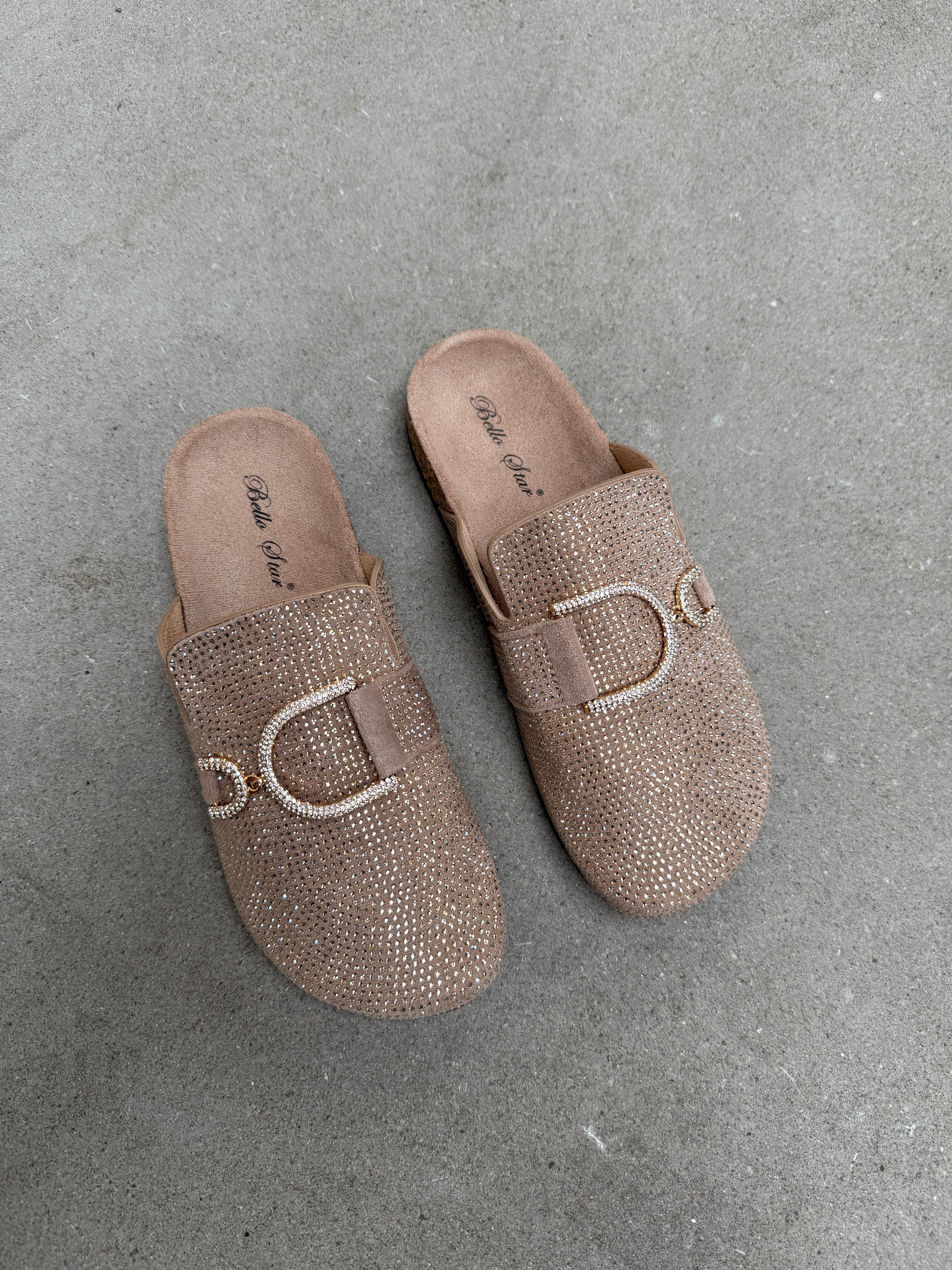 Chic khaki mokasyny wsuwane
