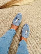 Betty Blue Slide Sandals