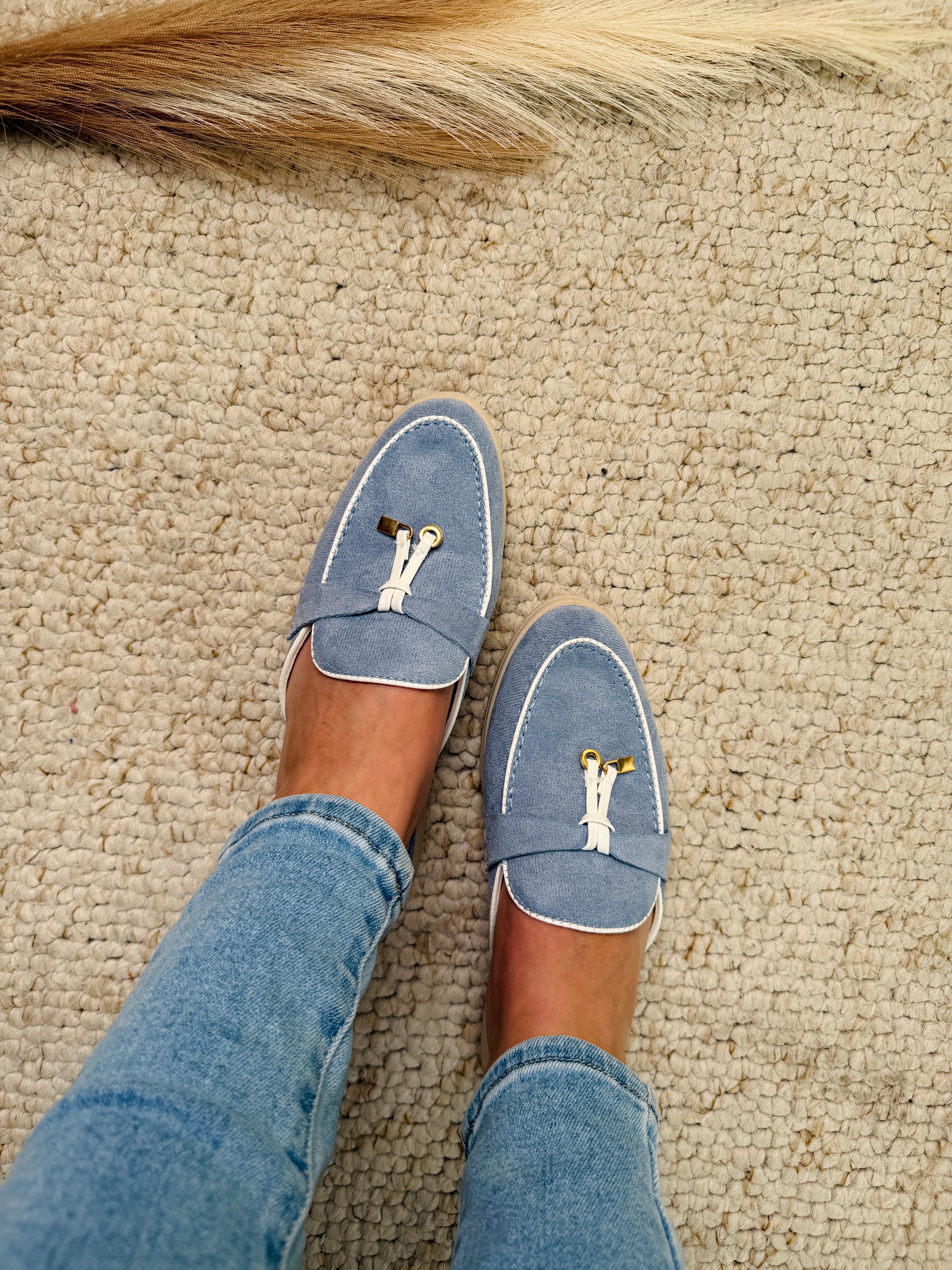 Betty Blue Slide Sandals