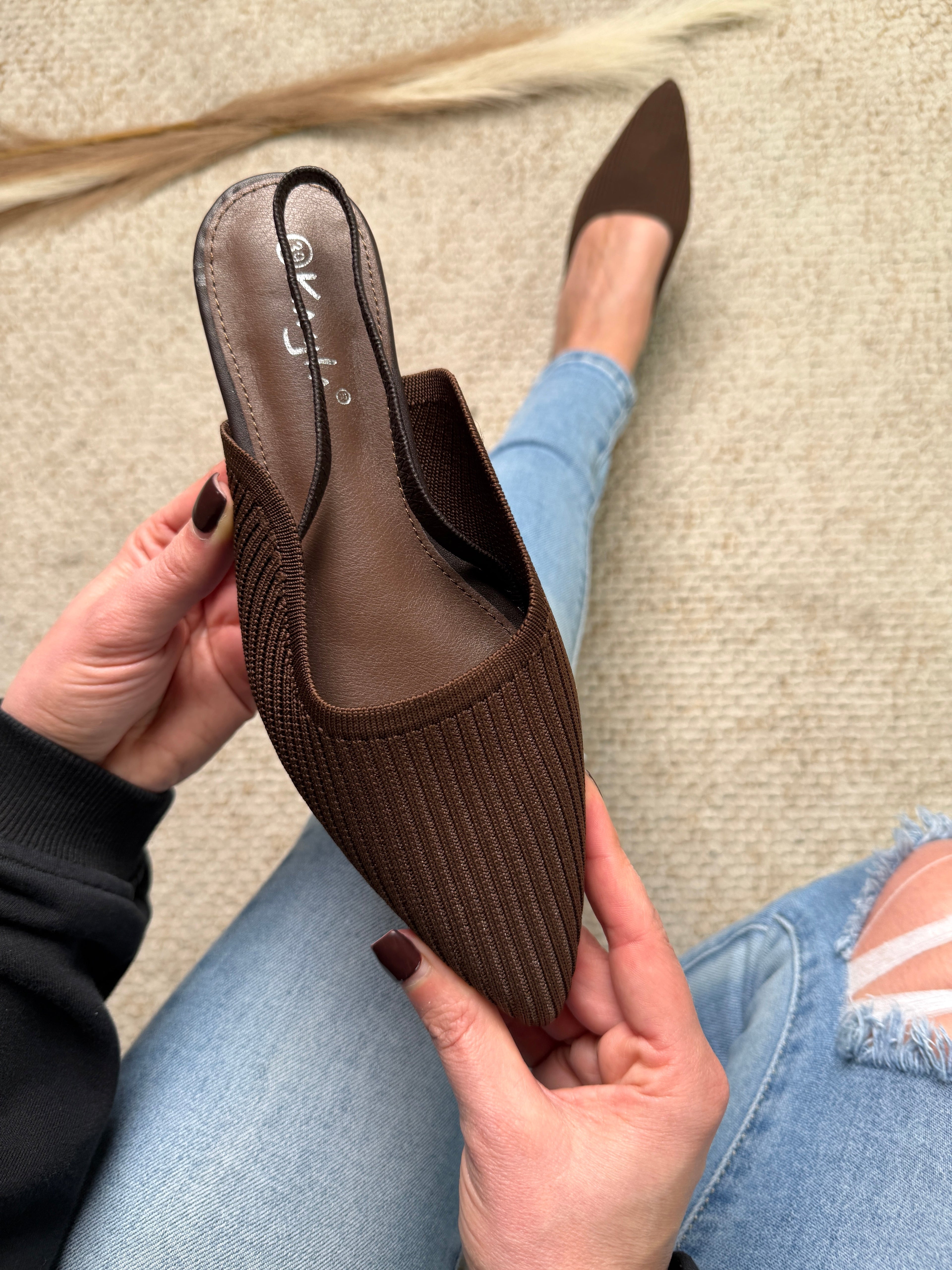 Denise brązowe buty wsuwane
