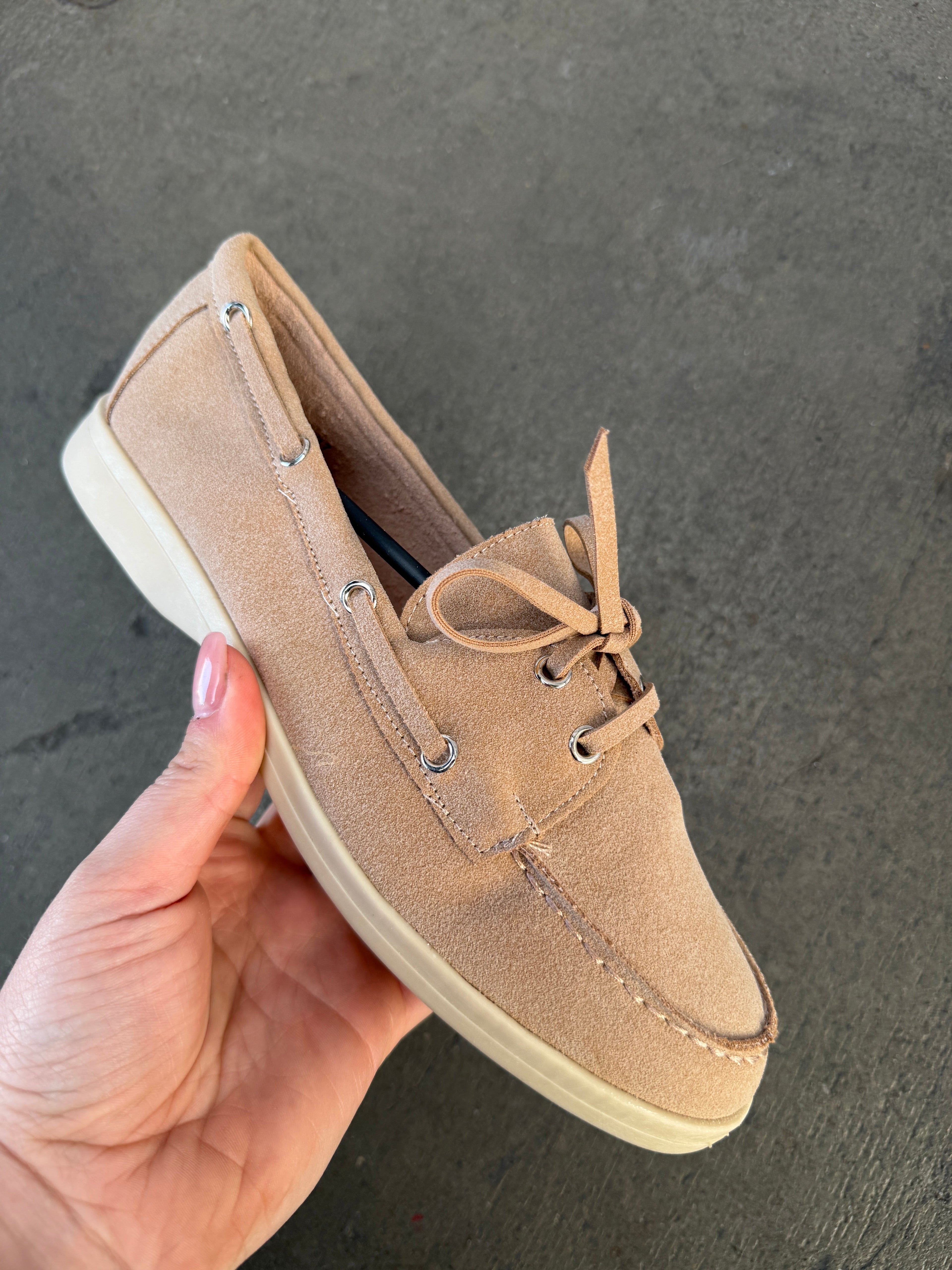 Khaki mokasyny Colette