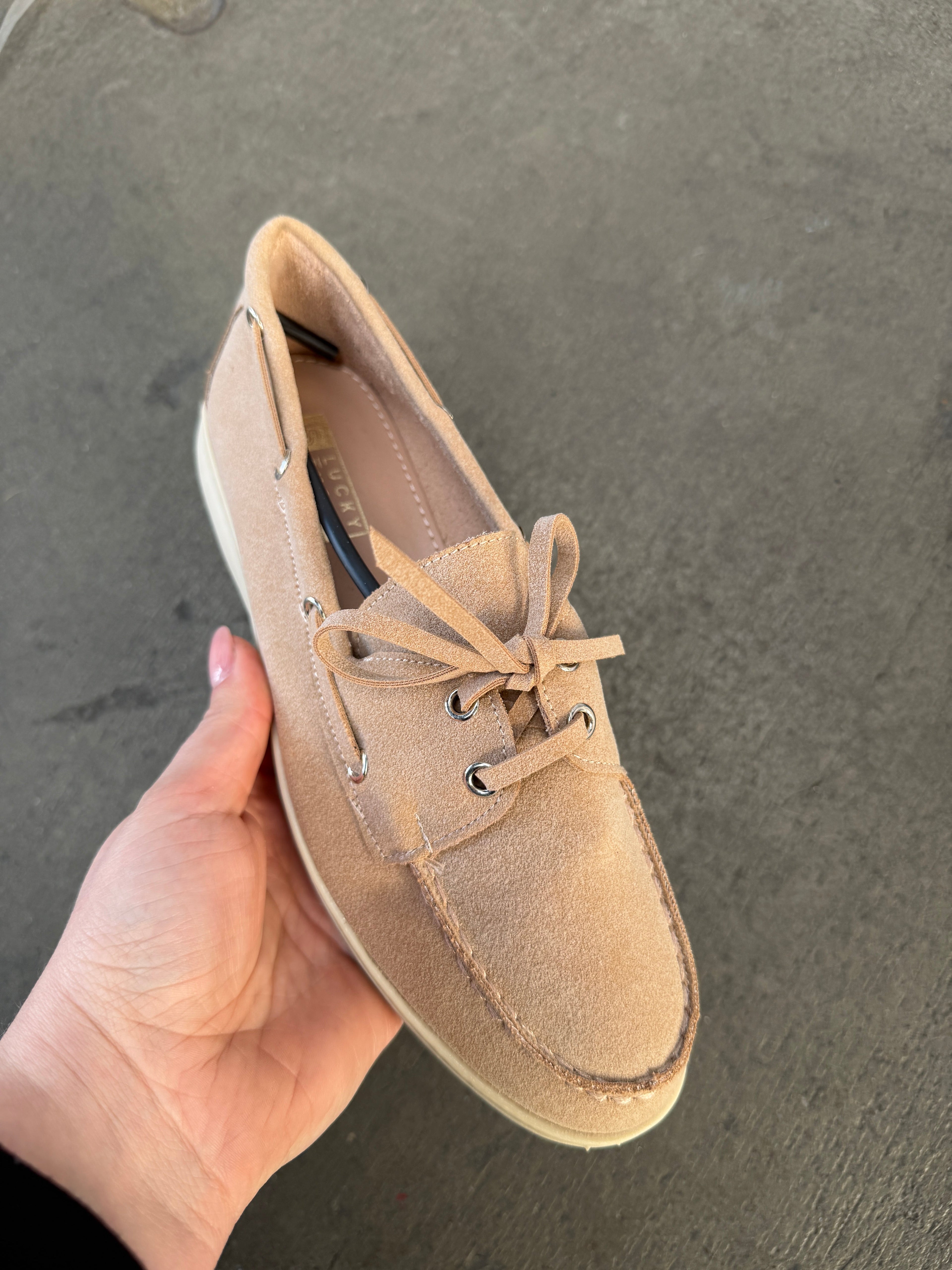 Khaki mokasyny Colette