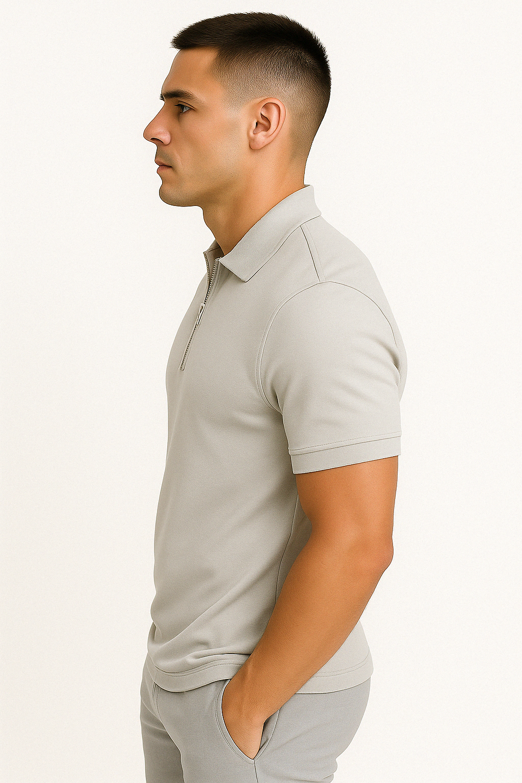 GREGORIO | Polo Moderno con Media Cremallera