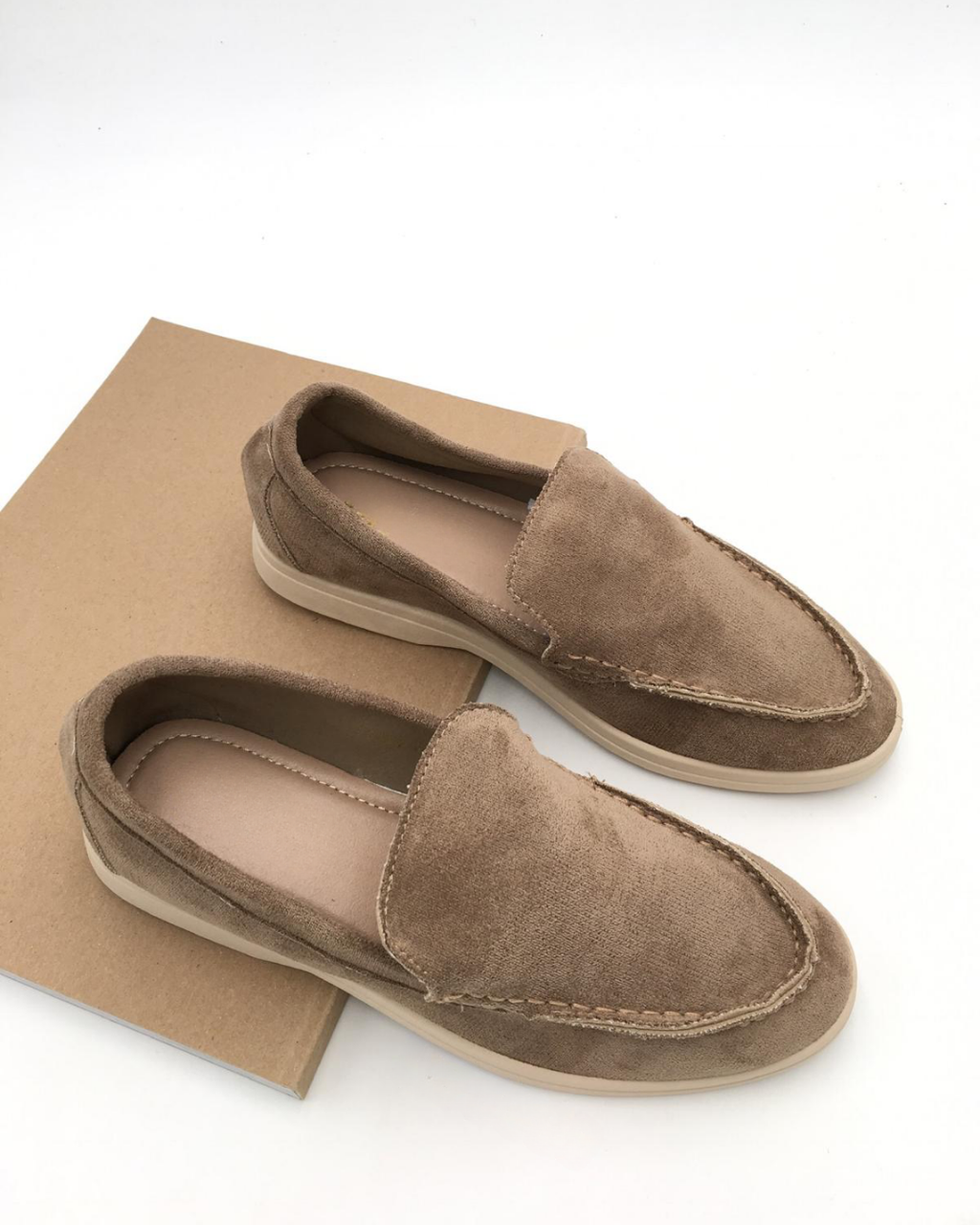 Kiana khaki mokasyny wsuwane