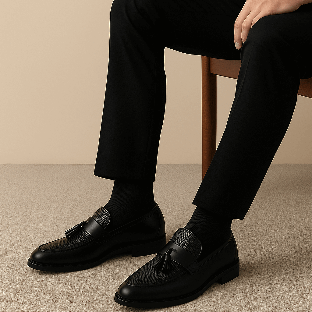 Mocasines con Borlas Tejidos para Hombre – Elegancia Clásica