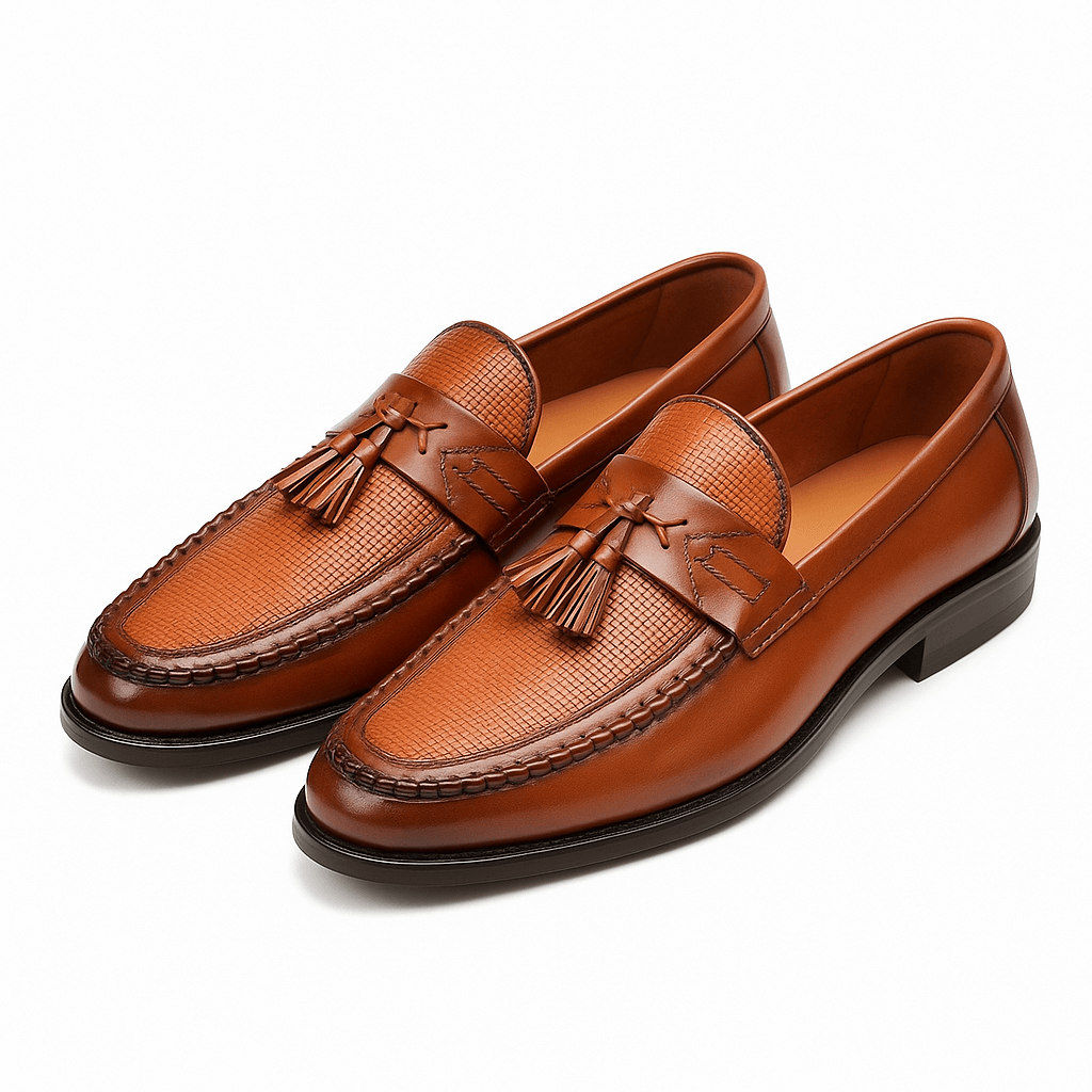 Mocasines con Borlas Tejidos para Hombre – Elegancia Clásica