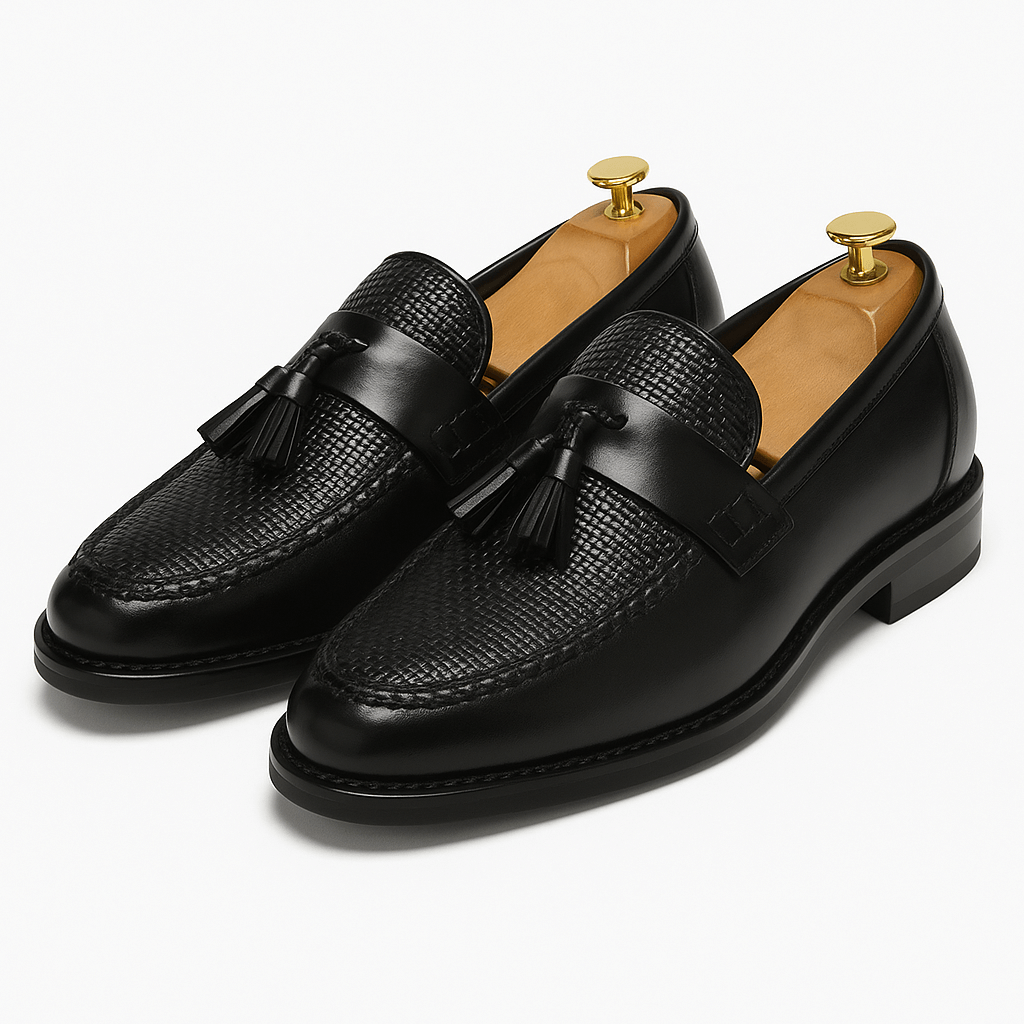 Mocasines con Borlas Tejidos para Hombre – Elegancia Clásica