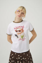 CAMISETA BEIGE GATITO PROCRASTINADOR