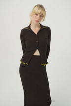 CHAQUETA TRICOT THE PERFECT CANALÉ W MATCHA