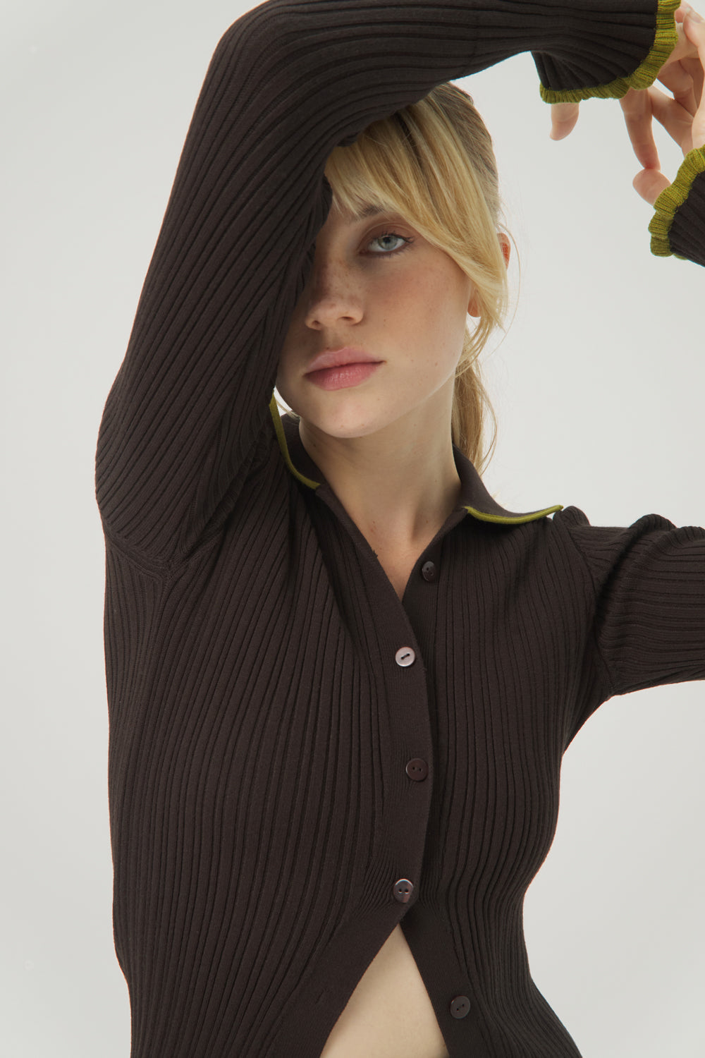CHAQUETA TRICOT THE PERFECT CANALÉ W MATCHA
