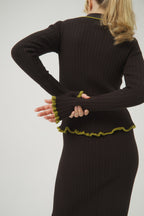 CHAQUETA TRICOT THE PERFECT CANALÉ W MATCHA