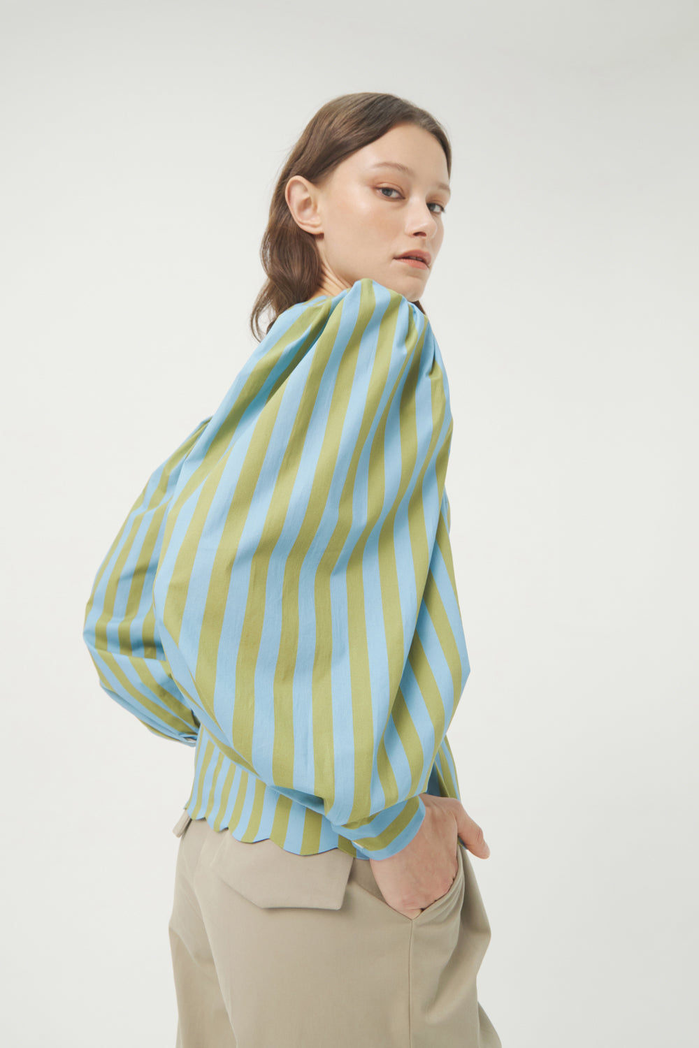 CAMISA LE COQ STRIPES BLEU