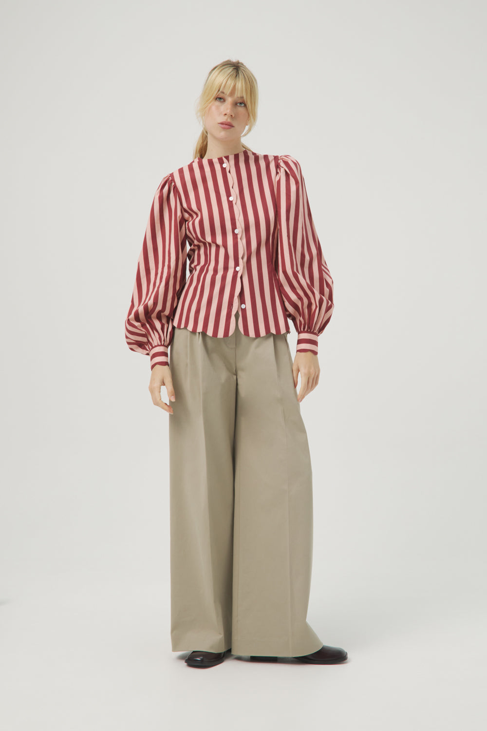 CAMISA LE COQ STRIPES ROSE
