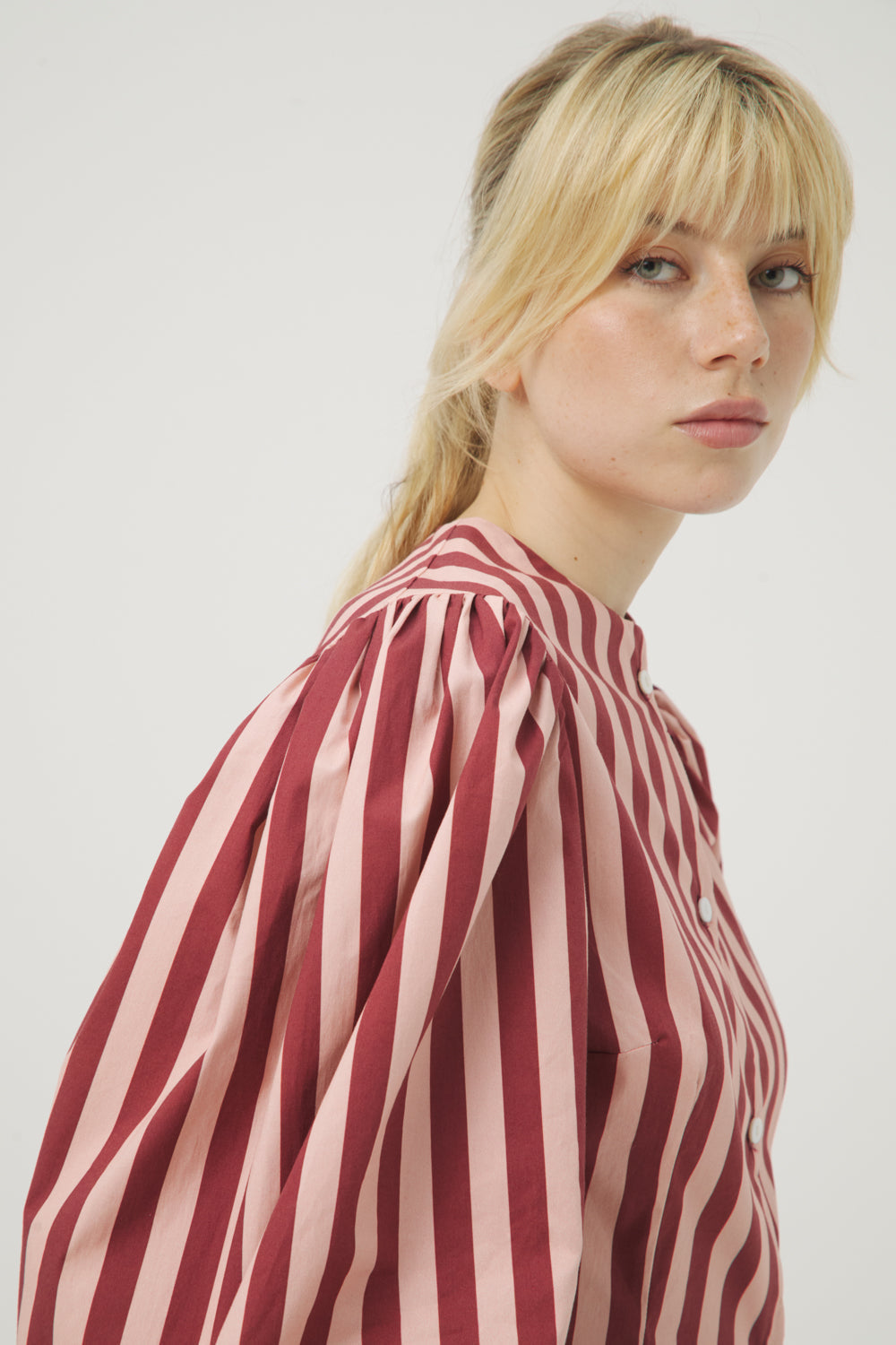 CAMISA LE COQ STRIPES ROSE