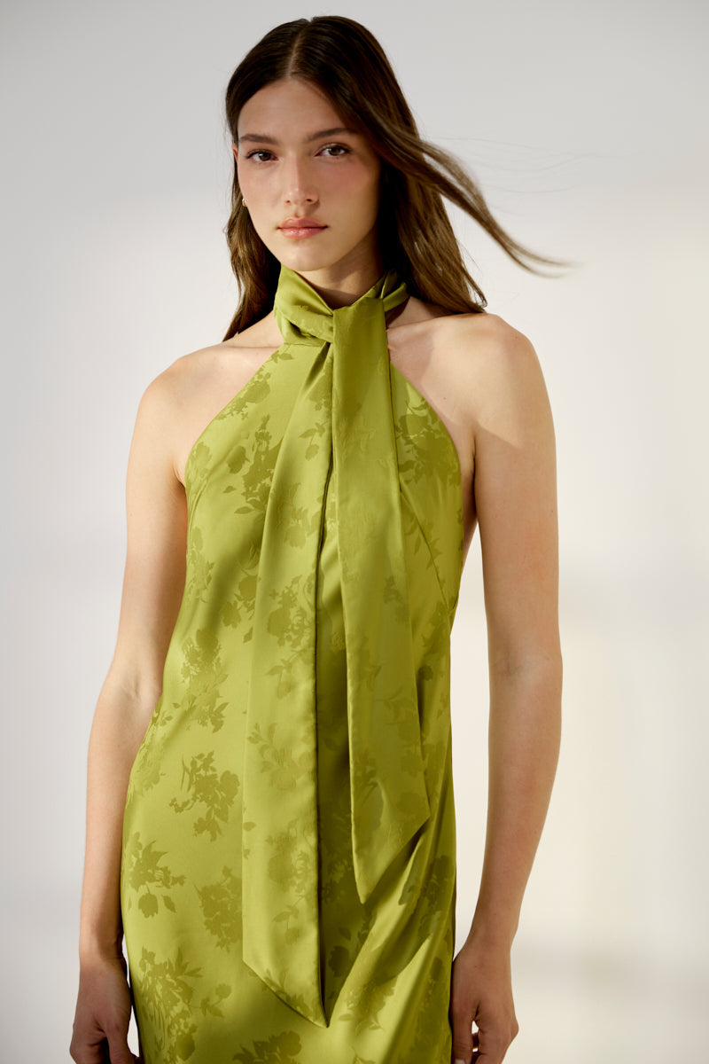 NUEVO VESTIDO LARGO MANILA PISTACHO