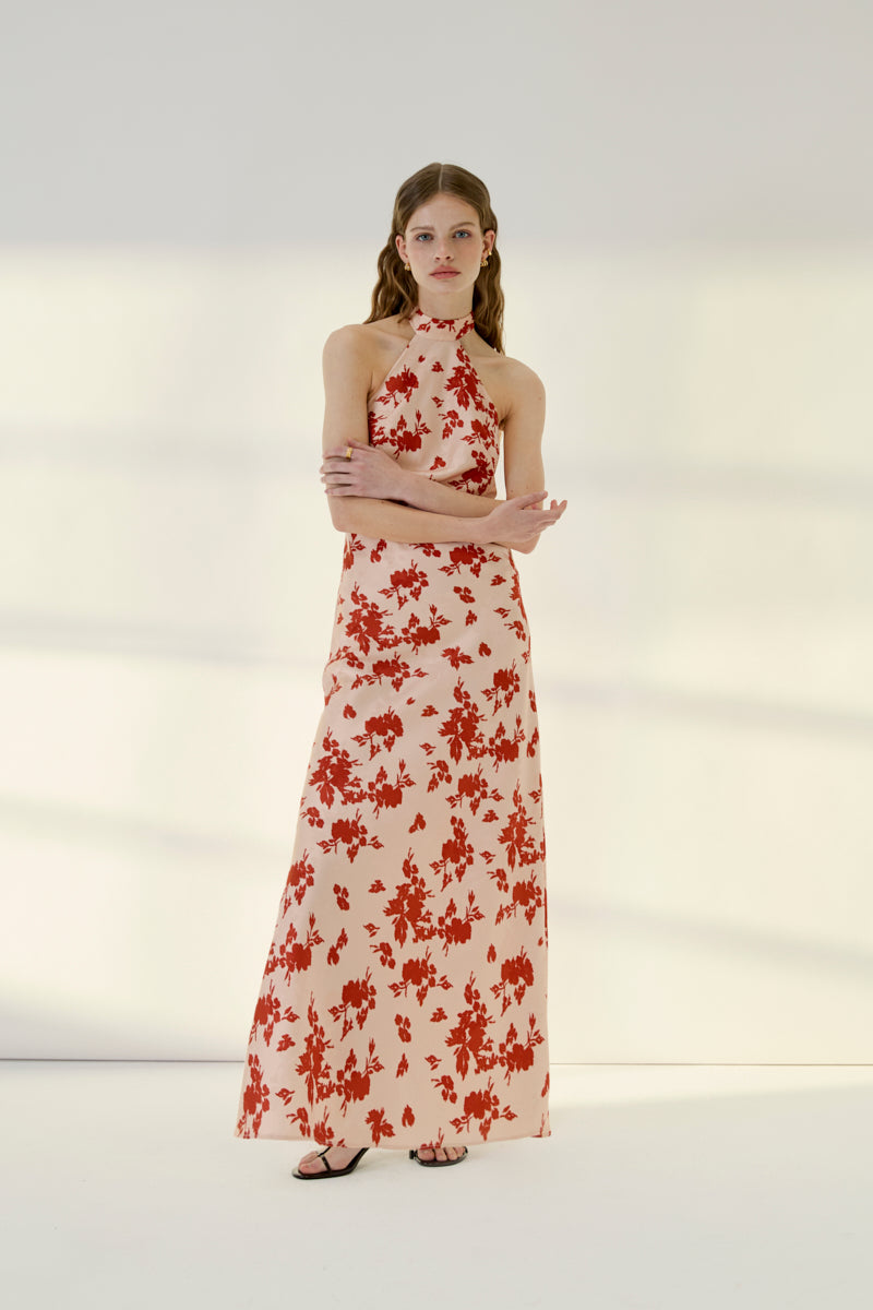 NUEVO VESTIDO FLORAL LARGO MANILA