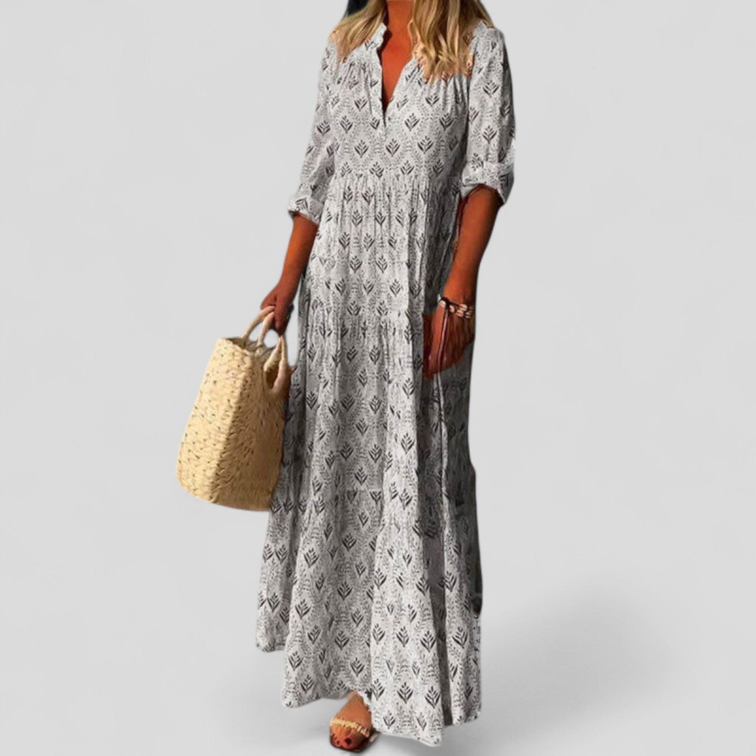 Marcivine | Wyrafinowana Sukienka Maxi