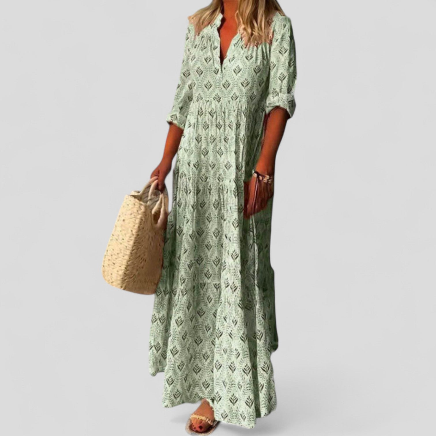 Marcivine | Wyrafinowana Sukienka Maxi