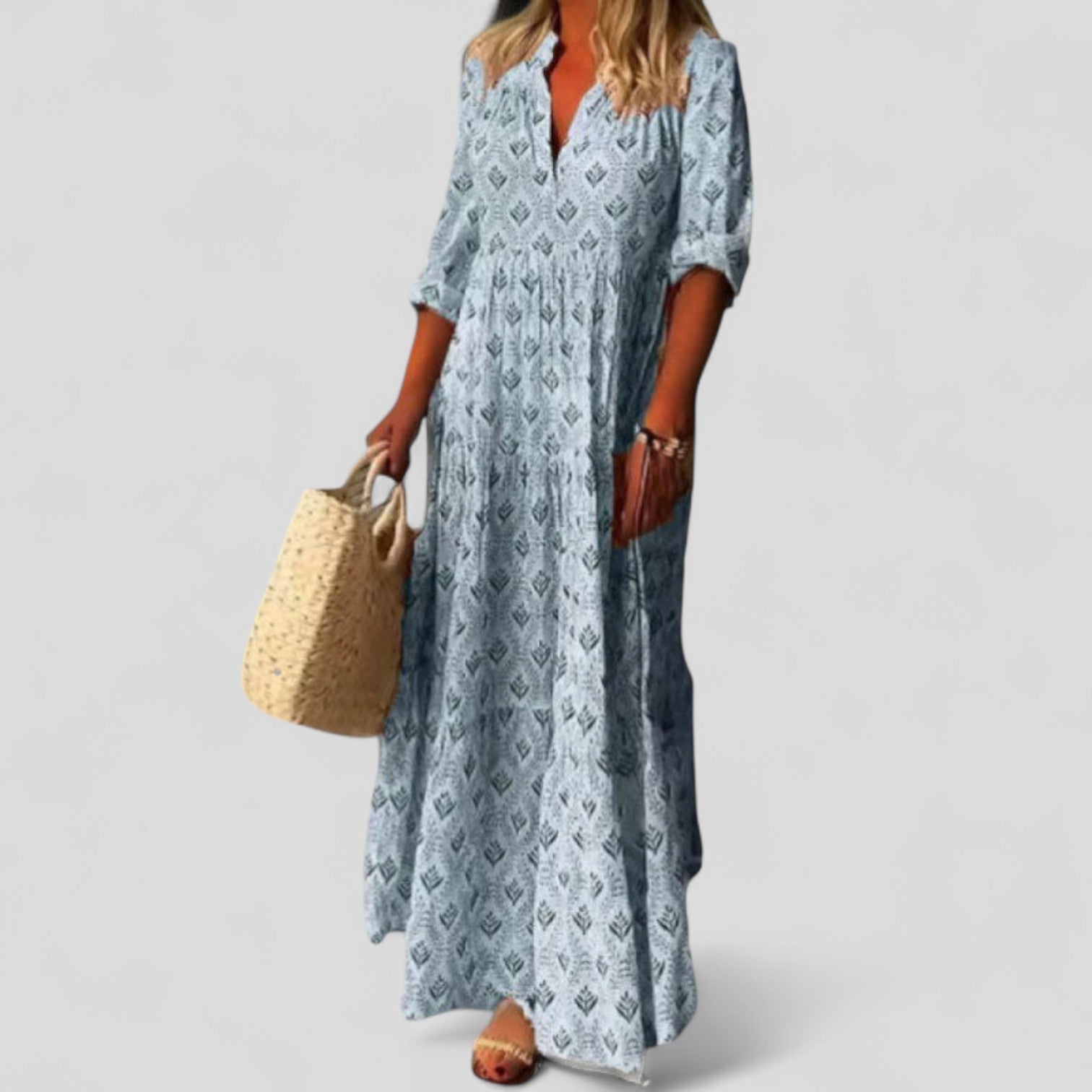 Marcivine | Wyrafinowana Sukienka Maxi