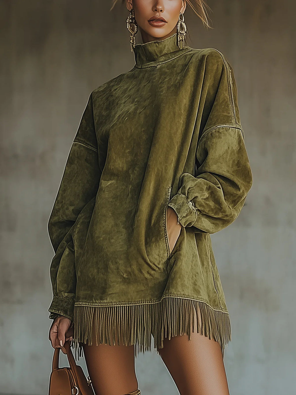 Sheri Vestido Chic con Delicados Flecos