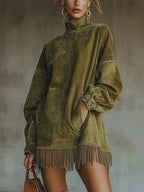 Sheri Vestido Chic con Delicados Flecos