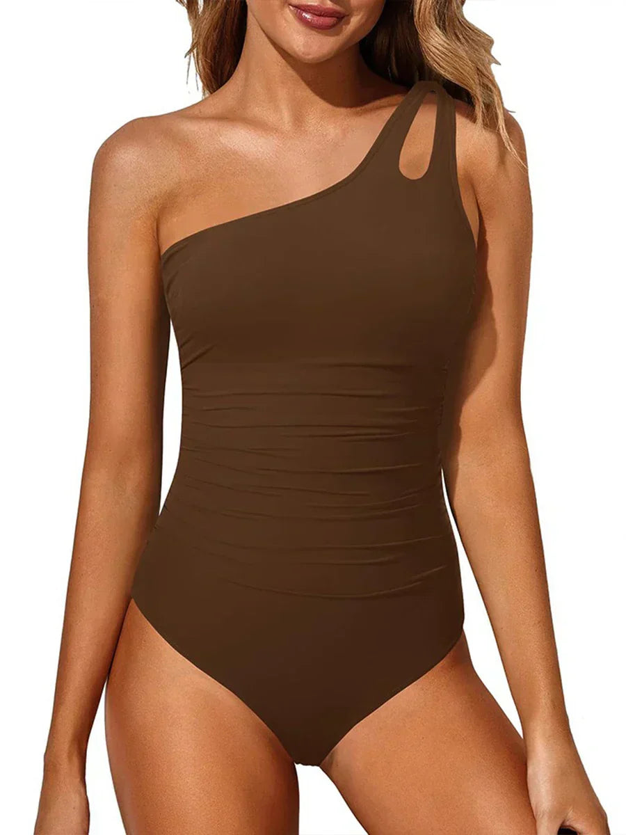 Solaya | Elegante traje de baño asimétrico de un solo hombro