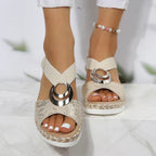 Arianna | Sandalias Confortables Ergonómicas con Tacón Compuesto