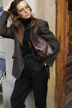 Julia torba shopper czekoladowy krokodyl