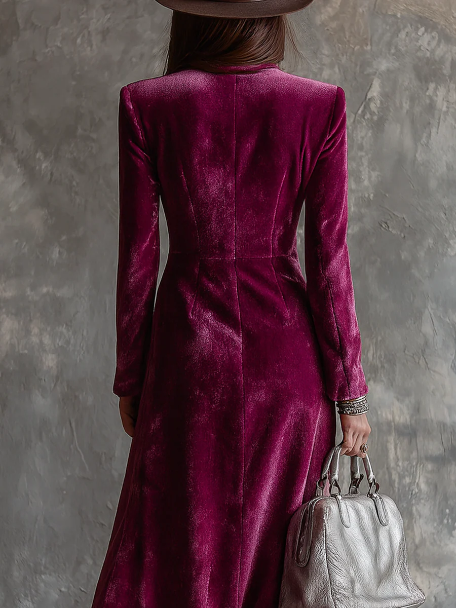 Victoria Vestido Blazer de Terciopelo