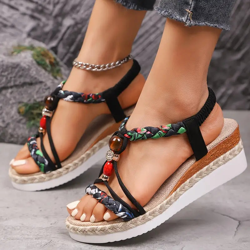 SANNE | Sandalias Confortables con Tacón Bajo para Cada Ocasión Veraniega