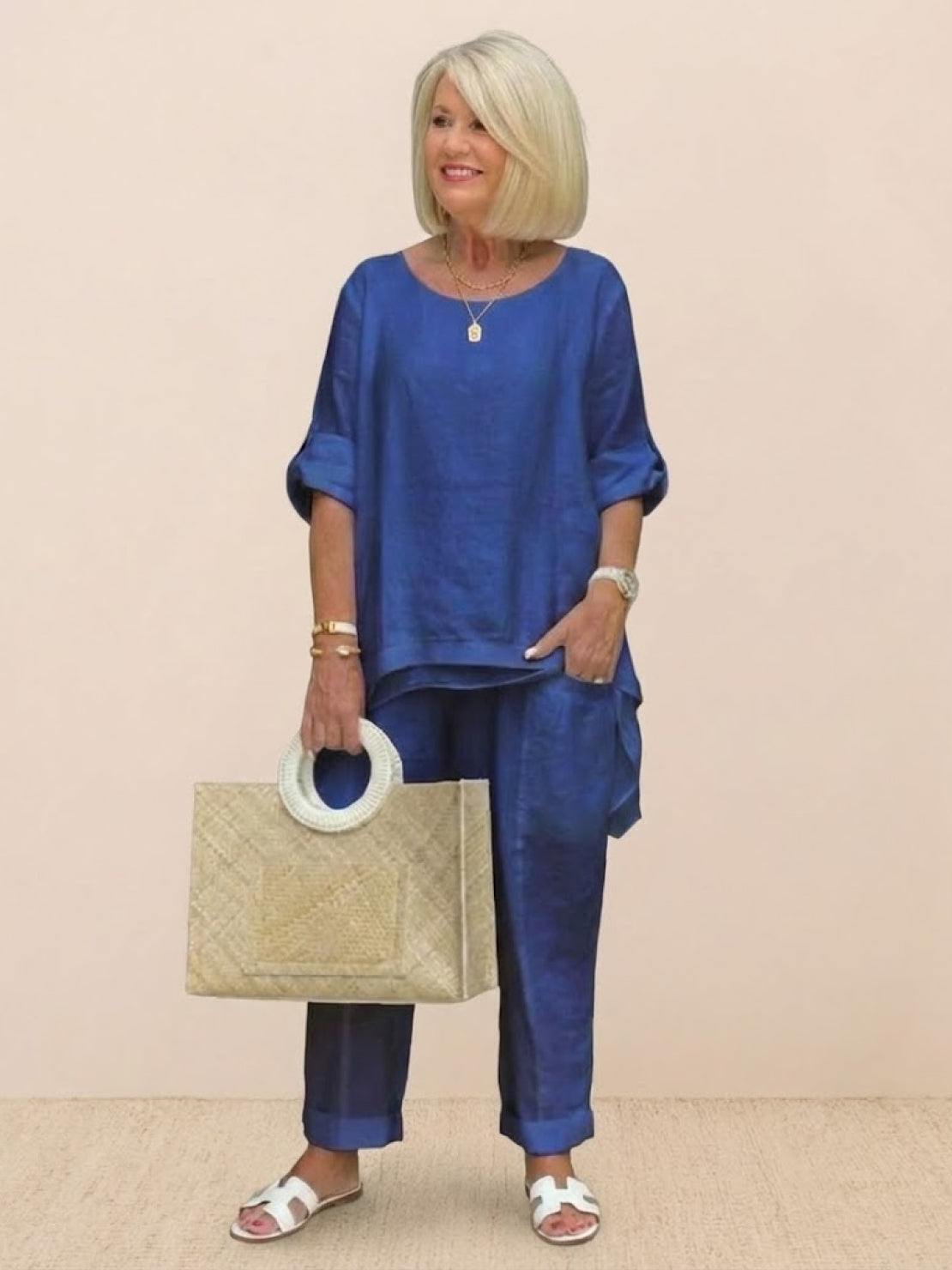 Asymetryczny Dwuczęściowy Zestaw Spodni