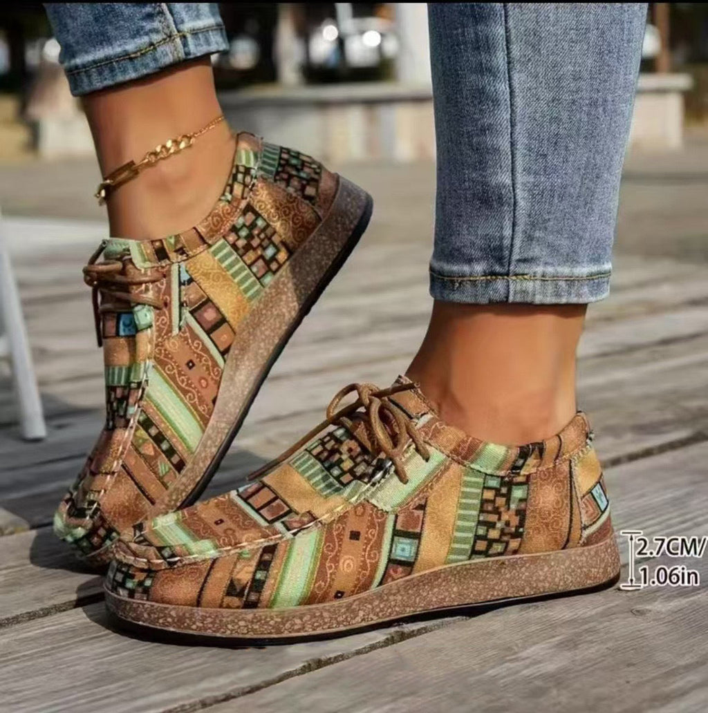 Greta Sneakers z wzorem