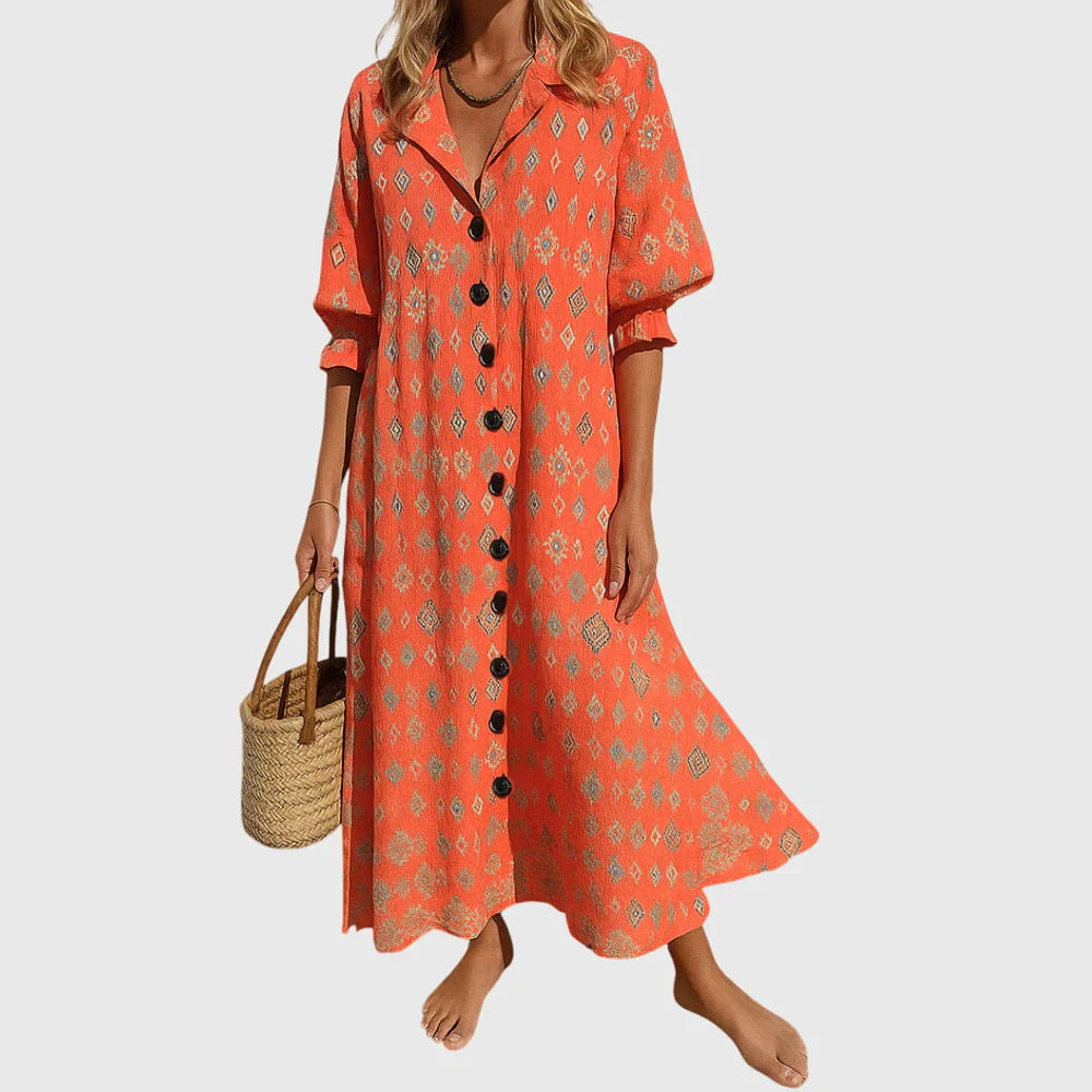 Scarlett | Elegancka Boho Sukienka Maxi