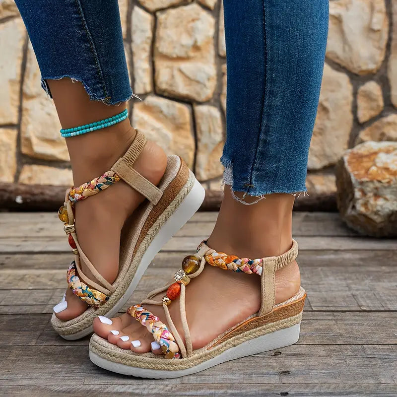 SANNE | Sandalias Confortables con Tacón Bajo para Cada Ocasión Veraniega