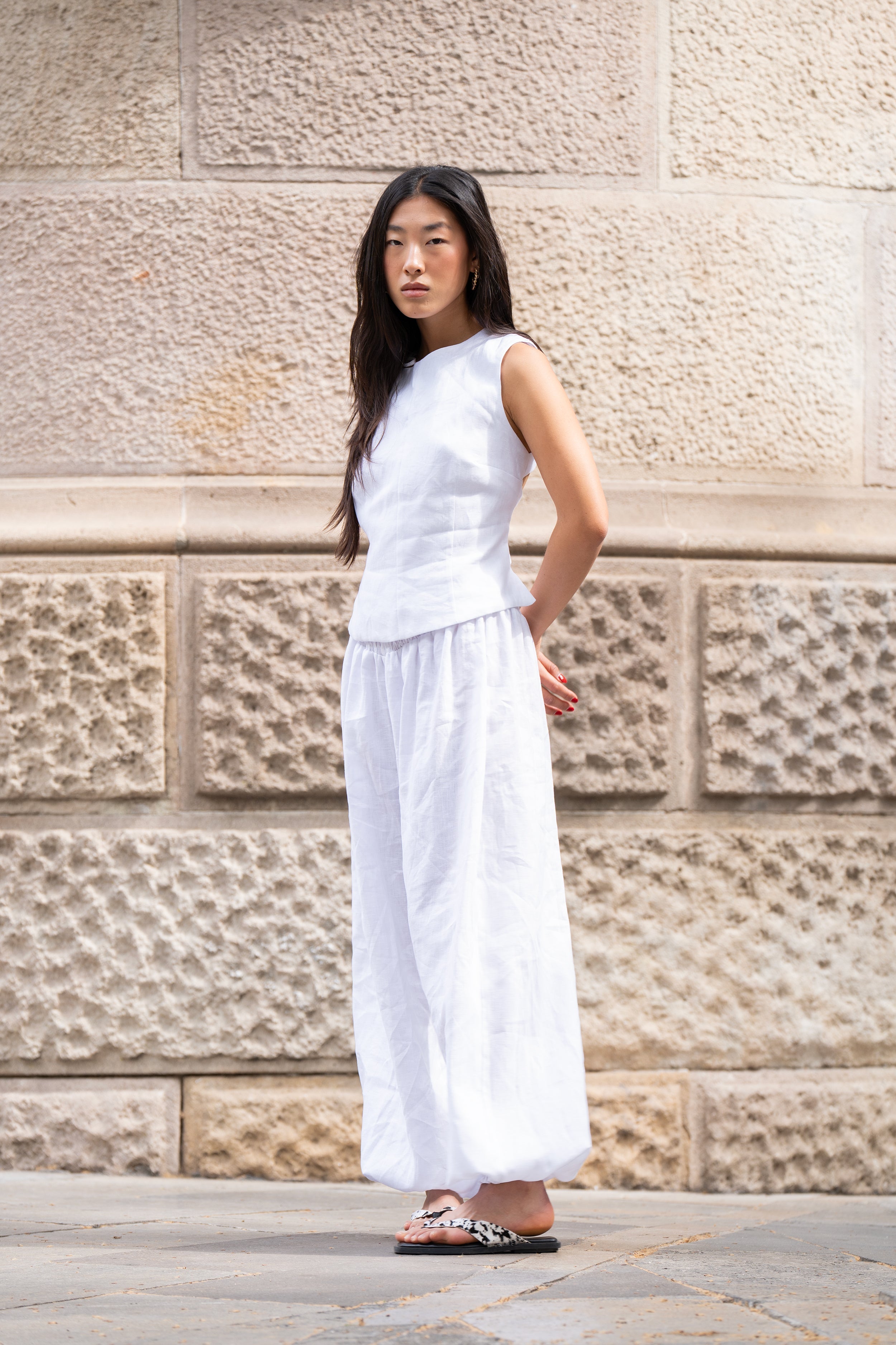 Cali Top Blanco (100% Lino)