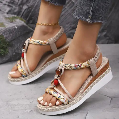 SANNE | Sandalias Confortables con Tacón Bajo para Cada Ocasión Veraniega