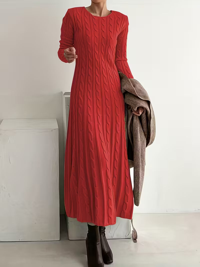 Jemima - Elegante Vestido Largo de Punto