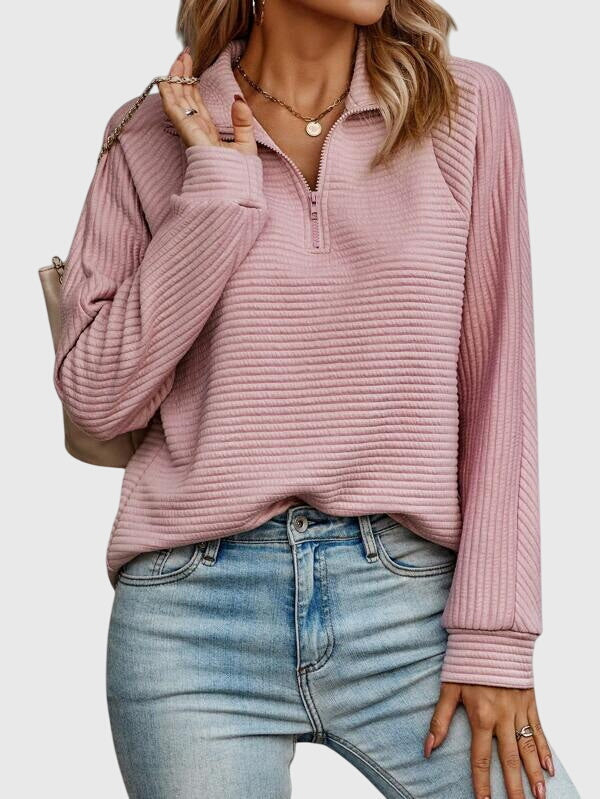 Molly | Elegancki Sweter z Półzapięciem