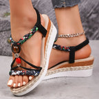 SANNE | Sandalias Confortables con Tacón Bajo para Cada Ocasión Veraniega
