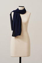 Bufanda Rectangular Azul Marino