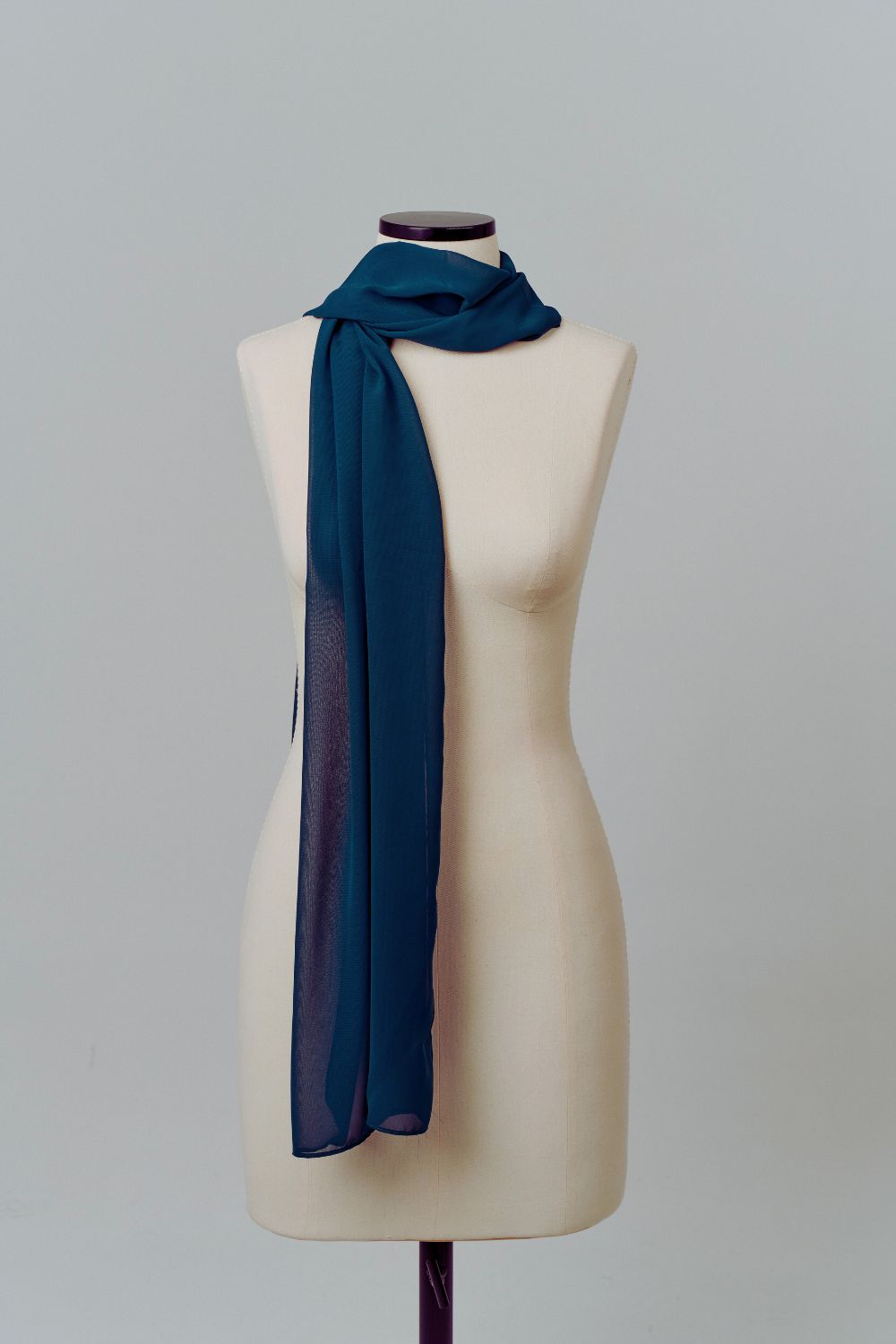 Bufanda Rectangular Azul Petróleo