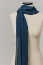 Bufanda Rectangular Azul Petróleo