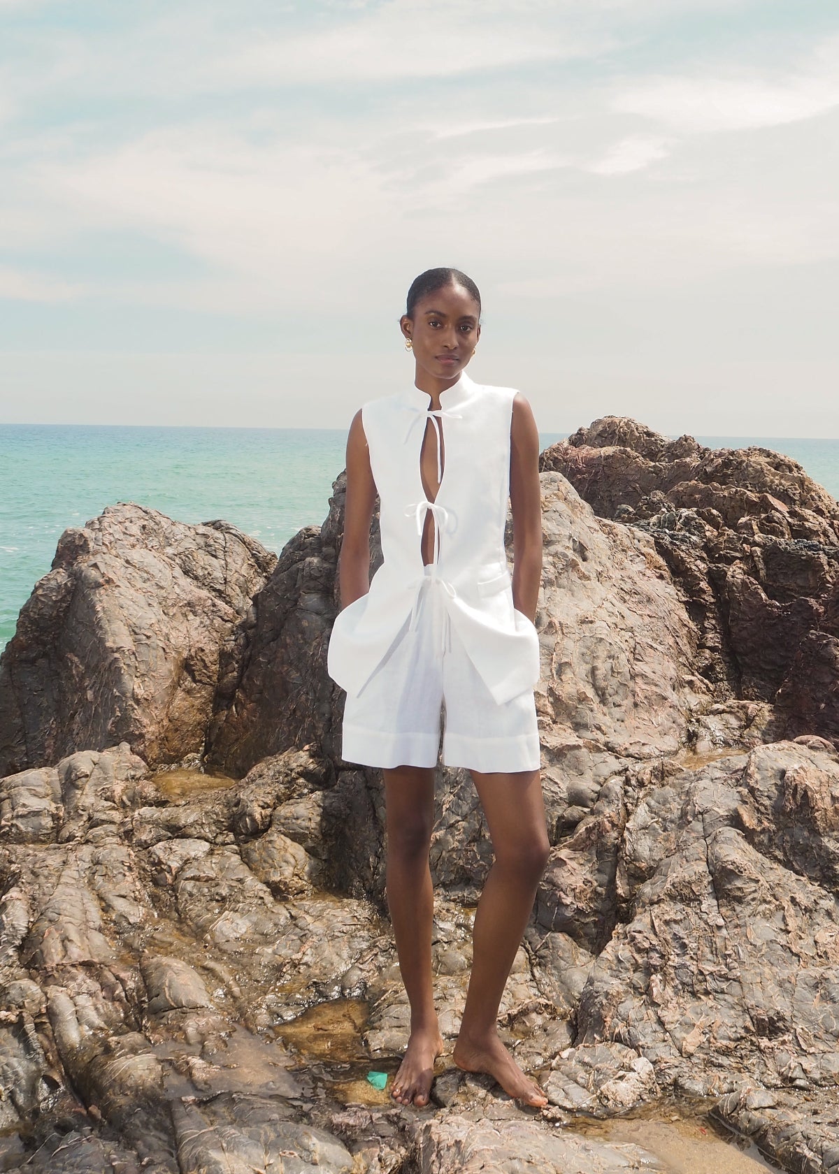 Fuku Vest White