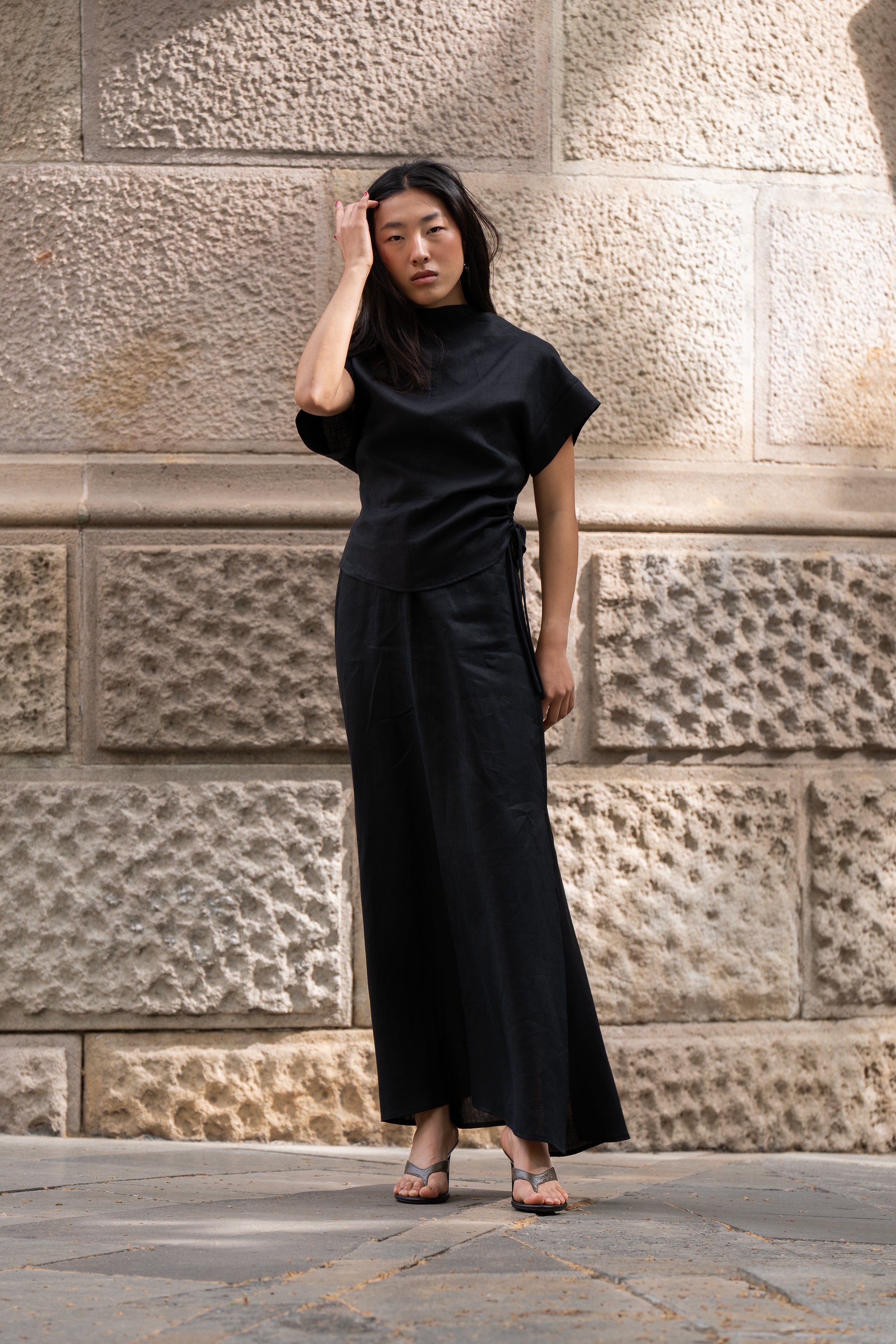 Top Gakito Negro (100% Lino)
